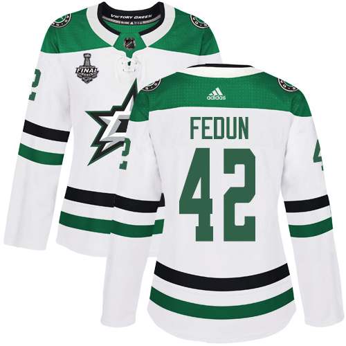 Dallas Stars #42 Taylor Fedun White Road Authentic Women's 2020 Stanley Cup Final Stitched Jersey Womens cheap jerseys for sale - CheapJerseys.Shop