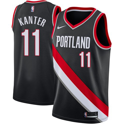Portland Trail Blazers #11 Enes Kanter Black Youth Swingman Icon Edition Jersey Youth cheap jerseys for sale - CheapJerseys.Shop