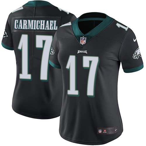 Philadelphia Eagles #17 Harold Carmichael Black Alternate Women's Stitched Vapor Untouchable Limited Jersey Womens cheap jerseys for sale - CheapJerseys.Shop