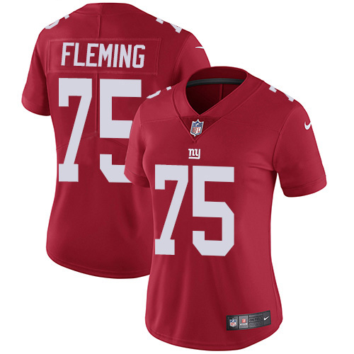 New York Giants #75 Cameron Fleming Red Alternate Women's Stitched Vapor Untouchable Limited Jersey Womens cheap jerseys for sale - CheapJerseys.Shop