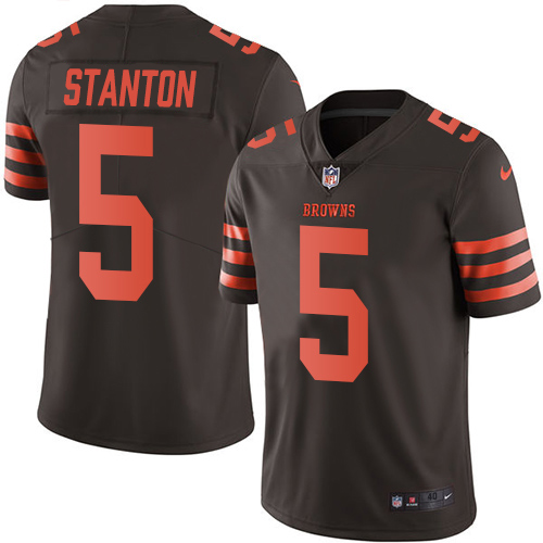 Cleveland Browns #5 Drew Stanton Brown Men's Stitched Limited Rush Jersey Men's cheap jerseys for sale - CheapJerseys.Shop