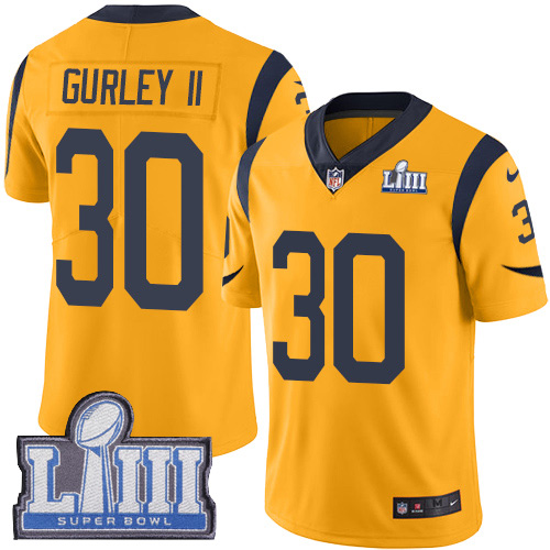 Los Angeles Rams #30 Todd Gurley II Gold Super Bowl LIII Bound Youth Stitched Limited Rush Jersey Youth cheap jerseys for sale - CheapJerseys.Shop