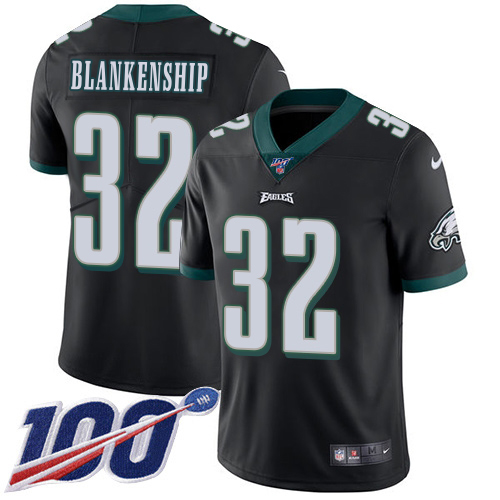 Eagles #32 Reed Blankenship Black Alternate Youth Stitched 100th Season Vapor Untouchable Limited Jersey cheap jerseys for sale - CheapJerseys.Shop