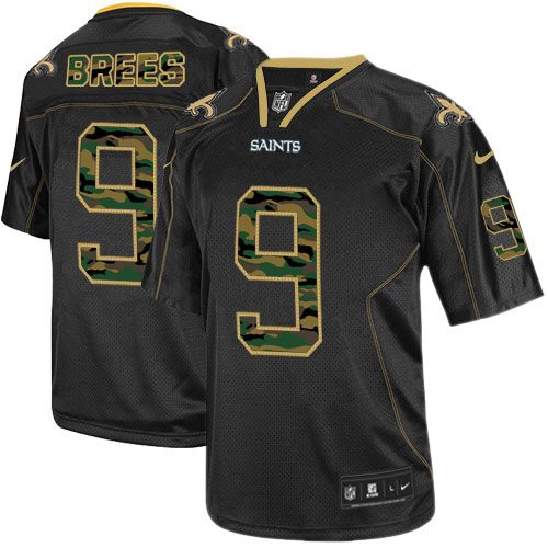 Saints #9 Drew Brees Black Men's Stitched Elite Camo Fashion Jersey cheap jerseys for sale - CheapJerseys.Shop