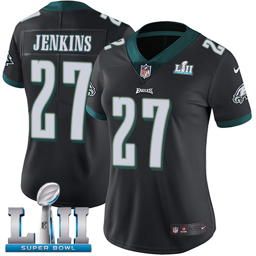 Philadelphia Eagles #27 Malcolm Jenkins Black Alternate Super Bowl LII Women's Stitched Vapor Untouchable Limited Jersey Womens cheap jerseys for sale - CheapJerseys.Shop