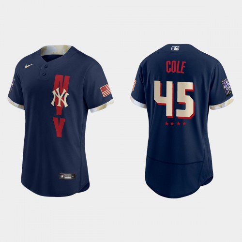 New York New York Yankees #45 Gerrit Cole 2021 All Star Game Authentic Navy Jersey Men's cheap jerseys for sale - CheapJerseys.Shop