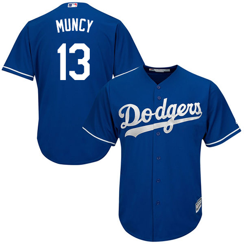 Los Angeles Dodgers #13 Max Muncy Blue New Cool Base Stitched Jersey Men's cheap jerseys for sale - CheapJerseys.Shop