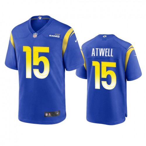 Los Angeles Los Angeles Rams #15 Tutu Atwell Men's Game Jersey - Royal Men's cheap jerseys for sale - CheapJerseys.Shop