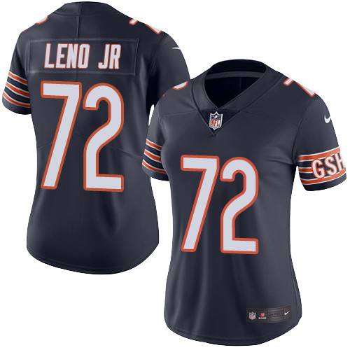 Chicago Bears #72 Charles Leno Jr Navy Blue Team Color Women's Stitched Vapor Untouchable Limited Jersey Womens cheap jerseys for sale - CheapJerseys.Shop