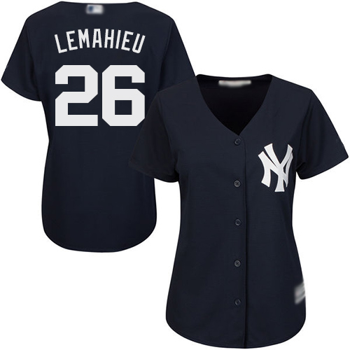 New York Yankees #26 DJ LeMahieu Navy Blue Alternate Women's Stitched Jersey Womens cheap jerseys for sale - CheapJerseys.Shop