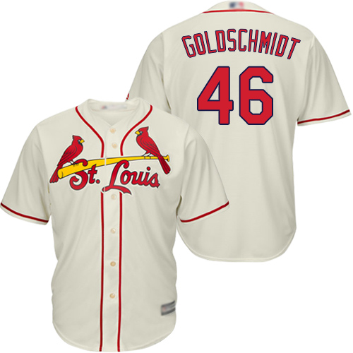 St.Louis Cardinals #46 Paul Goldschmidt Cream Cool Base Stitched Youth Jersey Youth cheap jerseys for sale - CheapJerseys.Shop