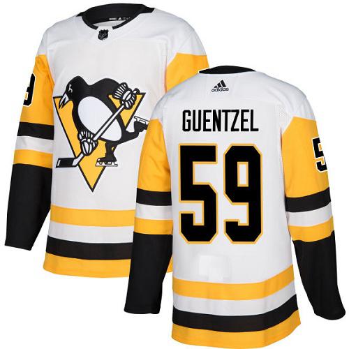 Pittsburgh Penguins #59 Jake Guentzel White Road Authentic Stitched Jersey Men's cheap jerseys for sale - CheapJerseys.Shop