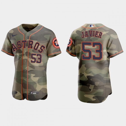 Houston Houston Astros #53 Cristian Javier Men's 2021 Armed Forces Day Authentic Jersey -Camo Men's cheap jerseys for sale - CheapJerseys.Shop