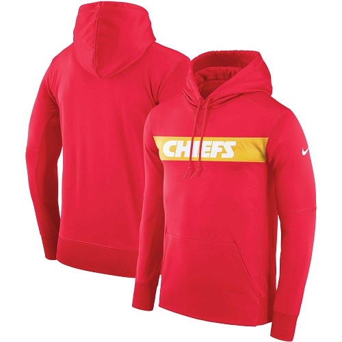 Men's Kansas City Chiefs Red Sideline Team Performance Pullover Hoodie cheap jerseys for sale - CheapJerseys.Shop