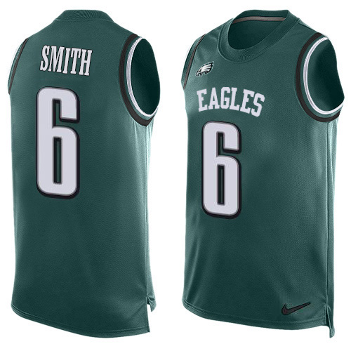 Eagles #6 DeVonta Smith Green Team Color Men's Stitched Limited Tank Top Jersey cheap jerseys for sale - CheapJerseys.Shop