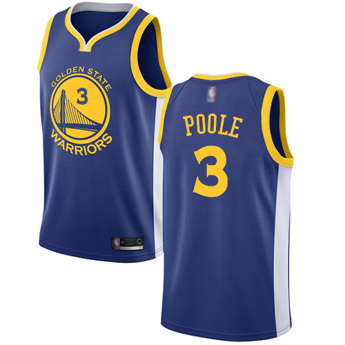 Golden State Warriors #3 Jordan Poole Blue Swingman Icon Edition Jersey Mens cheap jerseys for sale - CheapJerseys.Shop