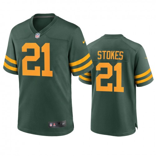 Green Bay Green Bay Packers #21 Eric Stokes Men's Alternate Game Player Jersey - Green Men's cheap jerseys for sale - CheapJerseys.Shop