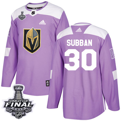 Golden Vegas Golden Knights #30 Malcolm Subban Purple Authentic Fights Cancer 2018 Stanley Cup Final Stitched Jersey Men's cheap jerseys for sale - CheapJerseys.Shop