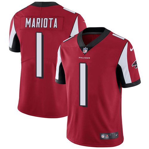 Falcons #1 Marcus Mariota Red Team Color Men's Stitched Vapor Untouchable Limited Jersey cheap jerseys for sale - CheapJerseys.Shop