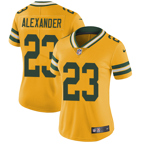 Packers #23 Jaire Alexander Yellow Women's Stitched Limited Rush Jersey cheap jerseys for sale - CheapJerseys.Shop
