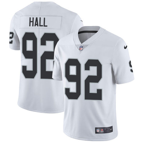 Las Vegas Raiders #92 P.J. Hall White Men's Stitched Vapor Untouchable Limited Jersey Men's cheap jerseys for sale - CheapJerseys.Shop