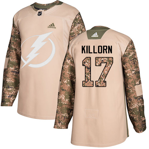 Tampa Bay Lightning #17 Alex Killorn Camo Authentic 2017 Veterans Day Stitched Youth Jersey Youth cheap jerseys for sale - CheapJerseys.Shop