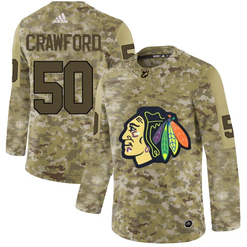 Chicago Blackhawks #50 Corey Crawford Camo Authentic Stitched Jersey Men's cheap jerseys for sale - CheapJerseys.Shop