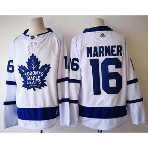 Maple Toronto Maple Leafs #16 Mitchell Marner White Road Authentic Stitched Jersey Men's cheap jerseys for sale - CheapJerseys.Shop