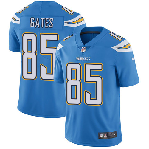 Los Angeles Chargers #85 Antonio Gates Electric Blue Alternate Youth Stitched Vapor Untouchable Limited Jersey Youth cheap jerseys for sale - CheapJerseys.Shop