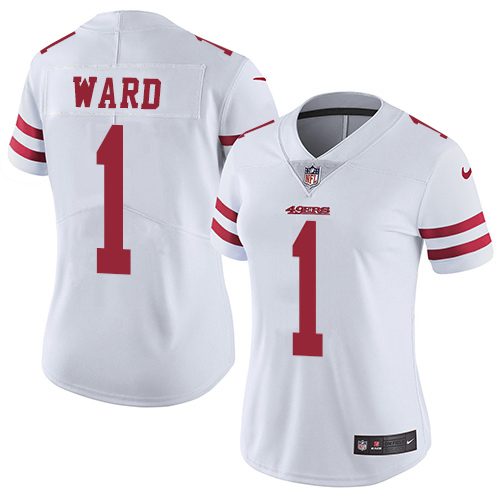 49ers #1 Jimmie Ward White Women's Stitched Vapor Untouchable Limited Jersey cheap jerseys for sale - CheapJerseys.Shop