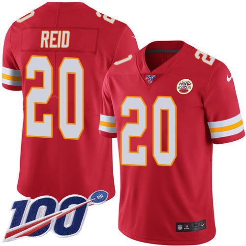 Kansas City Chiefs #20 Justin Reid Red Team Color Youth Stitched 100th Season Vapor Limited Jersey Youth cheap jerseys for sale - CheapJerseys.Shop