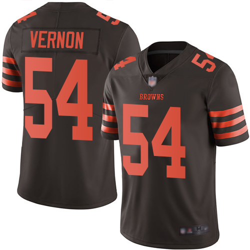 Cleveland Browns #54 Olivier Vernon Brown Men's Stitched Limited Rush Jersey Men's cheap jerseys for sale - CheapJerseys.Shop