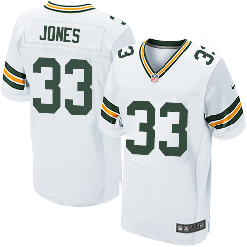Packers #33 Aaron Jones White Men's Stitched Elite Jersey cheap jerseys for sale - CheapJerseys.Shop