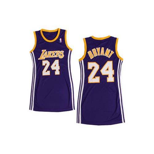 Los Angeles Lakers #24 Kobe Bryant Purple Dress Womens Stitched Jersey Womens cheap jerseys for sale - CheapJerseys.Shop