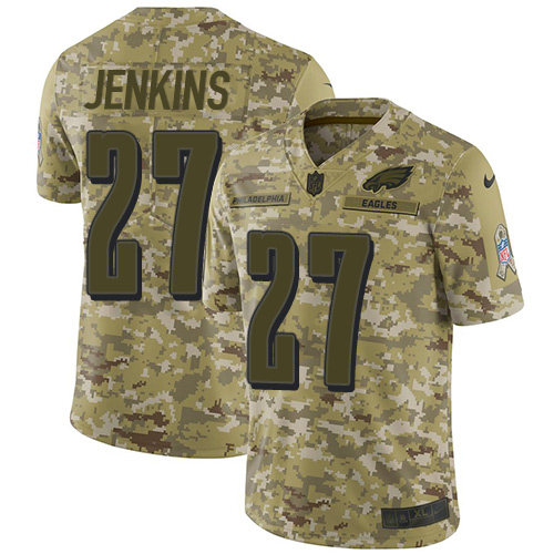 Philadelphia Eagles #27 Malcolm Jenkins Camo Youth Stitched Limited 2018 Salute to Service Jersey Youth cheap jerseys for sale - CheapJerseys.Shop