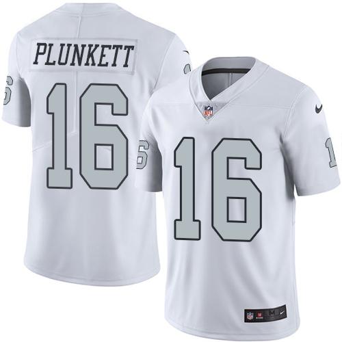 Las Vegas Raiders #16 Jim Plunkett White Youth Stitched Limited Rush Jersey Youth cheap jerseys for sale - CheapJerseys.Shop