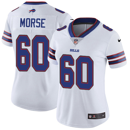 Buffalo Bills #60 Mitch Morse White Women's Stitched Vapor Untouchable Limited Jersey Womens cheap jerseys for sale - CheapJerseys.Shop