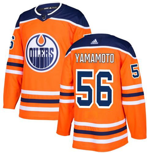 Edmonton Oilers #56 Kailer Yamamoto Orange Home Authentic Stitched Jersey Men's cheap jerseys for sale - CheapJerseys.Shop