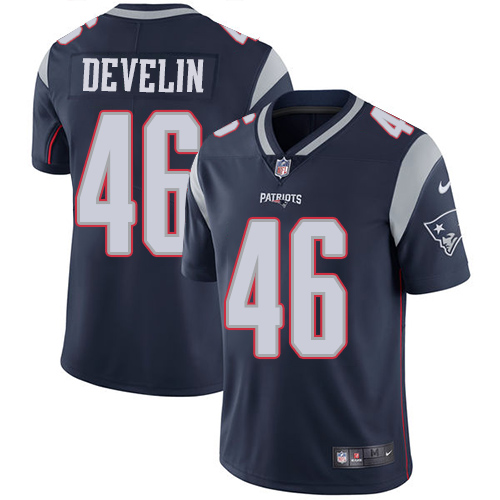New England Patriots #46 James Develin Navy Blue Team Color Men's Stitched Vapor Untouchable Limited Jersey Men's cheap jerseys for sale - CheapJerseys.Shop