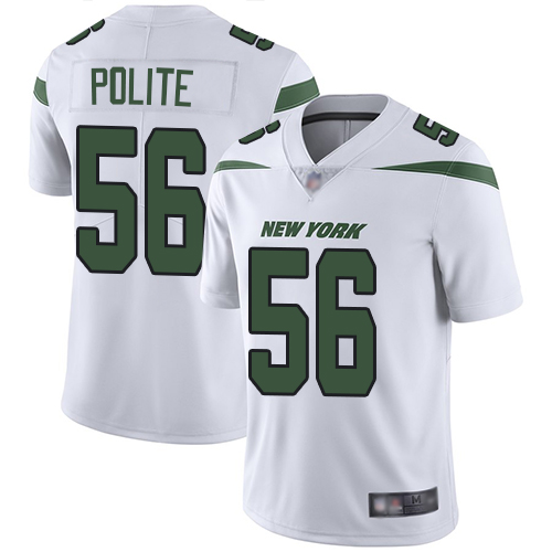 New York Jets #56 Jachai Polite White Men's Stitched Vapor Untouchable Limited Jersey Men's cheap jerseys for sale - CheapJerseys.Shop