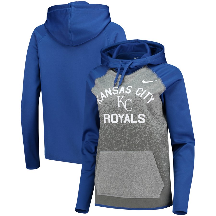 Kansas City Royals Women's All-Time Therma Performance Pullover Hoodie Dark Gray cheap jerseys for sale - CheapJerseys.Shop