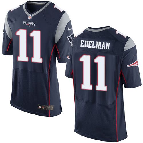 Patriots #11 Julian Edelman Navy Blue Team Color Men's Stitched New Elite Jersey cheap jerseys for sale - CheapJerseys.Shop