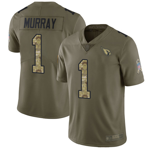 Cardinals #1 Kyler Murray Olive/Camo Men's Stitched Limited 2017 Salute To Service Jersey cheap jerseys for sale - CheapJerseys.Shop