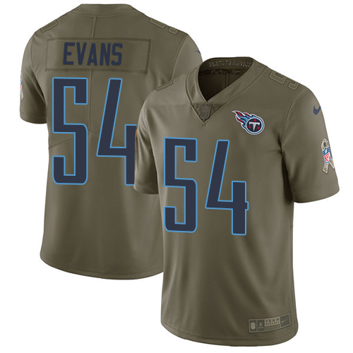 Tennessee Titans #54 Rashaan Evans Olive Youth Stitched Limited 2017 Salute to Service Jersey Youth cheap jerseys for sale - CheapJerseys.Shop