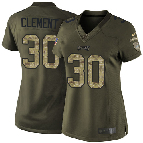Philadelphia Eagles #30 Corey Clement Green Women's Stitched Limited 2015 Salute to Service Jersey Womens cheap jerseys for sale - CheapJerseys.Shop