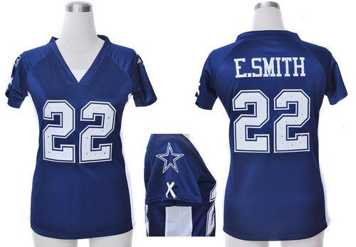 Cowboys #22 Emmitt Smith Navy Blue Team Color Draft Him Name & Number Top Women's Stitched Elite Jersey cheap jerseys for sale - CheapJerseys.Shop