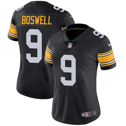 Pittsburgh Steelers #9 Chris Boswell Black Alternate Women's Stitched Vapor Untouchable Limited Jersey Womens cheap jerseys for sale - CheapJerseys.Shop