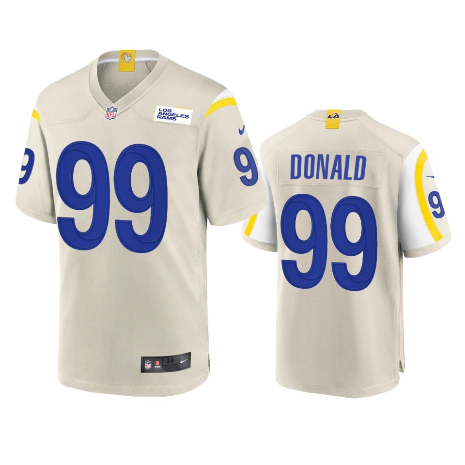 Los Angeles Rams #99 Aaron Donald Men's Game Jersey - Bone cheap jerseys for sale - CheapJerseys.Shop