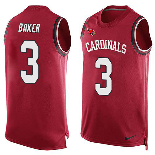 Cardinals #3 Budda Baker Red Team Color Men's Stitched Limited Tank Top Jersey cheap jerseys for sale - CheapJerseys.Shop