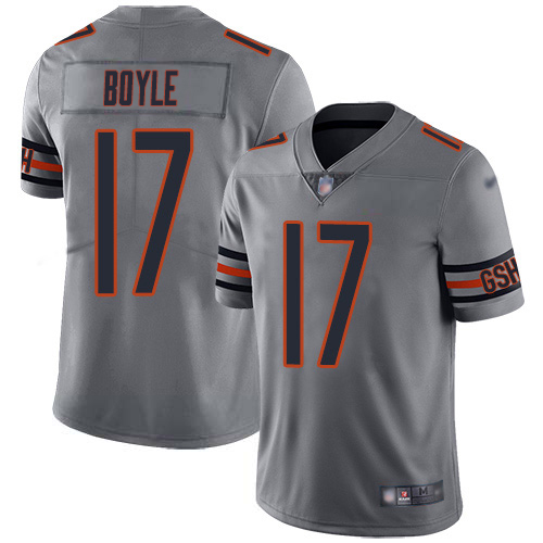 Bears #17 Tim Boyle Silver Youth Stitched Limited Inverted Legend Jersey cheap jerseys for sale - CheapJerseys.Shop